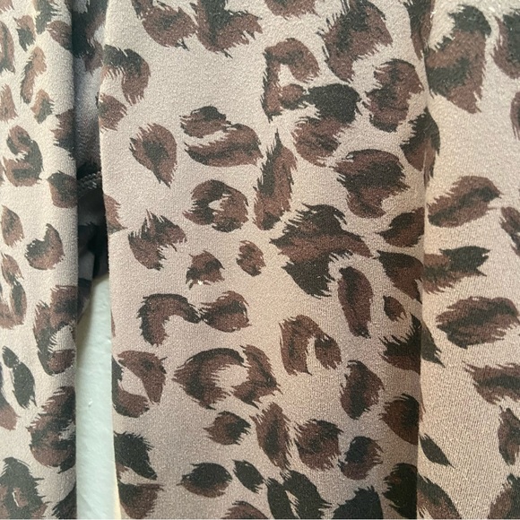 VARLEY CENTURY GREY CHEETAH LEOPARD ANIMAL PRINT CROPPED HIGH RISE LEGGINGS - Picture 7 of 16